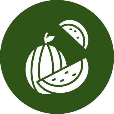 Eşsiz Melon Vektör Kabartma Simgesi