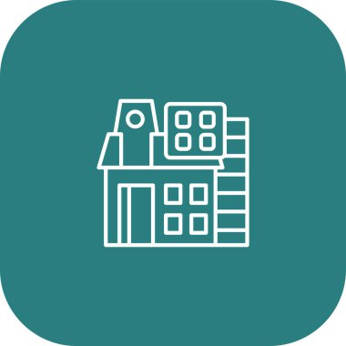 Yapı simgesinin vektör illüstrasyonu