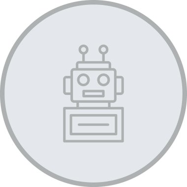 robot ikon vektör illüstrasyonu