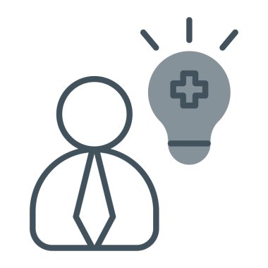 Fikir simgesi vektör illüstrasyonu