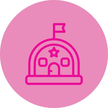 Cami simgesinin vektör illüstrasyonu