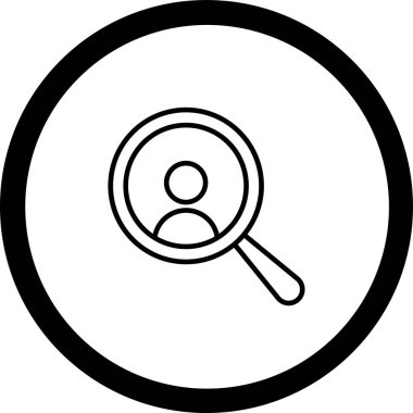 Arama simgesi vektör illüstrasyonu