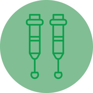 Koltuk değneği Web simgesi, vektör çizim