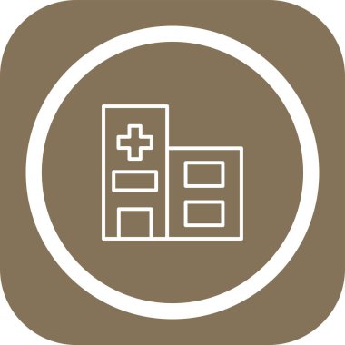 vektör hastane simgesi illüstrasyonu