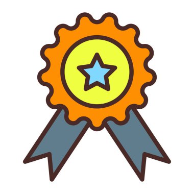 Madalya. Web simgesi basit tasarım