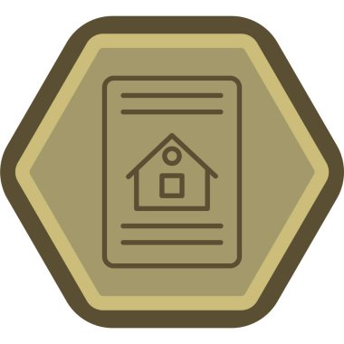 ev simgesi vektör illüstrasyonu