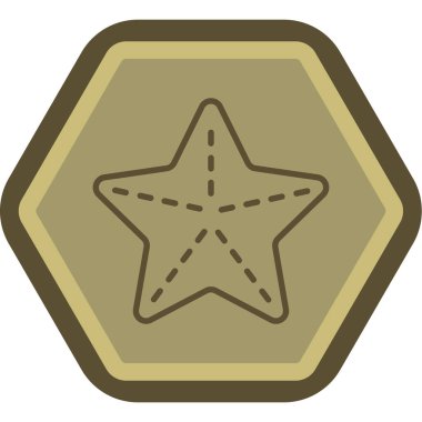 Yıldız. vektör simgesi basit resimleme