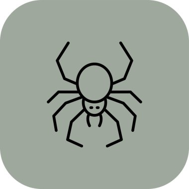 Örümcek ağı simgesi. Web ve mobil için vektör illüstrasyonu.