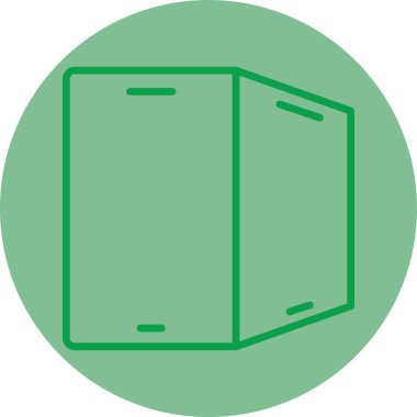 kutu simgesi, illüstrasyon, beyaz arkaplan üzerindeki vektör