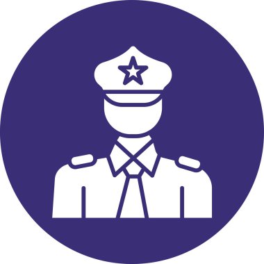 Asker. Web simgesi basit illüstrasyon