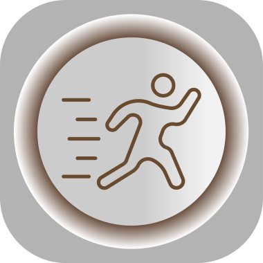 Eşsiz çalışan insan vektör simgesi