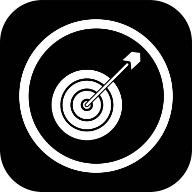 hedef simge, vektör illüstrasyonu