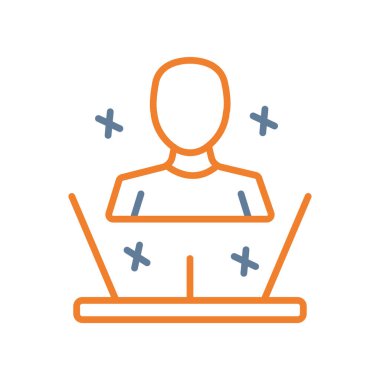 iş adamı simgesi vektör illüstrasyonu