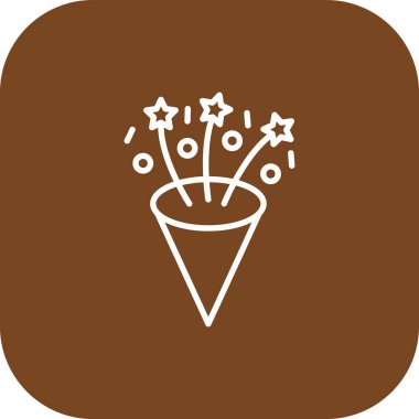 dondurma kabartma gradyan vektör simgesi