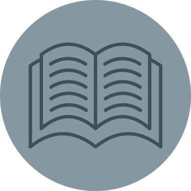 Kitap. Web simgesi basit illüstrasyon