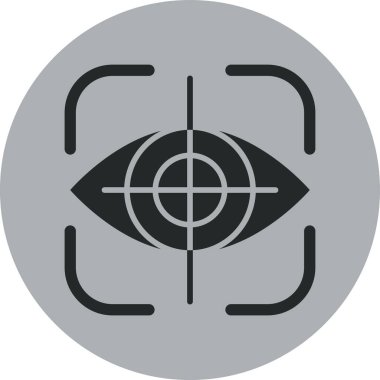 hedef odaklama simgesi tam ana hatlar biçiminde