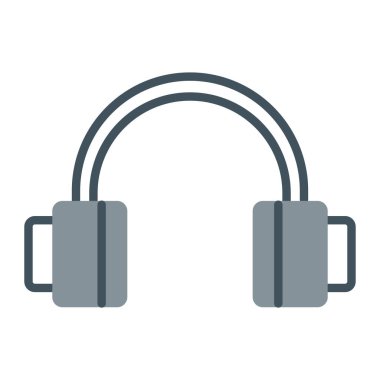 kulaklıklar web simgesi, vektör illüstrasyonu