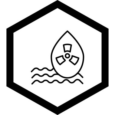 Moda tarzında izole edilmiş su damlası simgesi