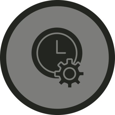 Moda biçimi izole edilmiş arkaplanda zaman simgesi