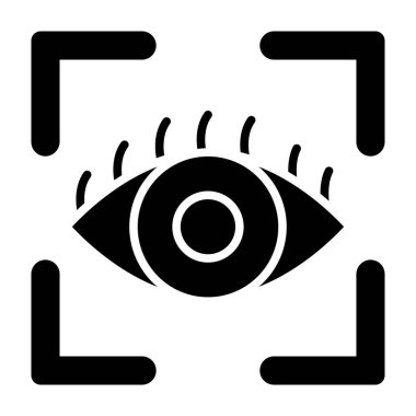 Göz. Web simgesi basit illüstrasyon