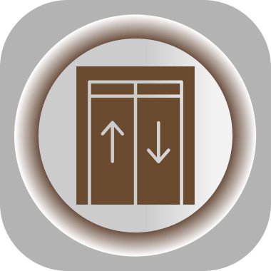 kapı simgesi dijital vektörü