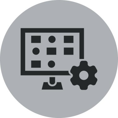 Simge vektör illüstrasyonu ayarlanıyor