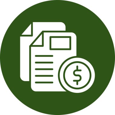 Fatura. Web simgesi basit illüstrasyon