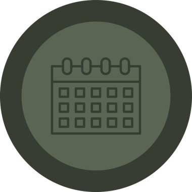 Takvim simgesi vektör illüstrasyonu