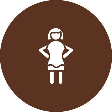 kadın silueti simgesi