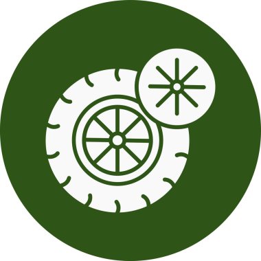 Bir bisikletin vektör çizimi