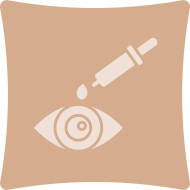 Göz simgesi, vektör illüstrasyonu. Göz bakımı kavramı