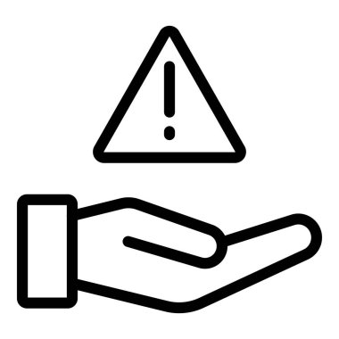 Uyarı işareti vektör simgesi