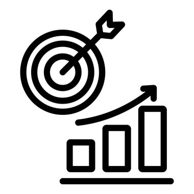 ok simgesi ile büyüme grafiği, özet biçimi