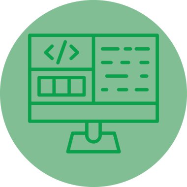 tarayıcı simgesi vektör illüstrasyonu