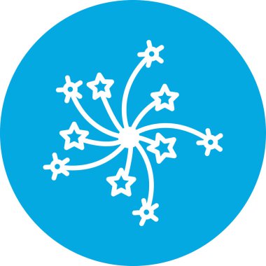 Kar tanesi. Web simgesi basit illüstrasyon