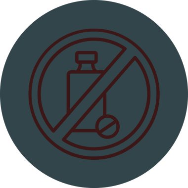 Sigara içilmediğini gösteren vektör çizimi