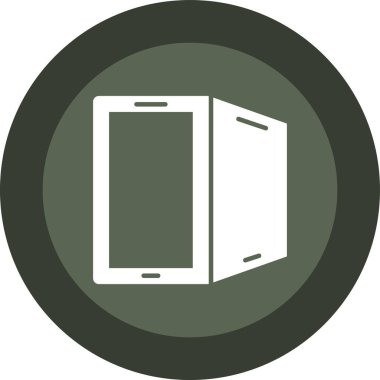 Modern b 'nin vektör illüstrasyonu telefon simgesinden yoksun