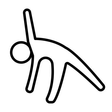 Yükseltilmiş el simgesi olan adam, taslak biçimi