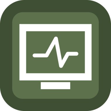 vektör lcd simgesi illüstrasyonu