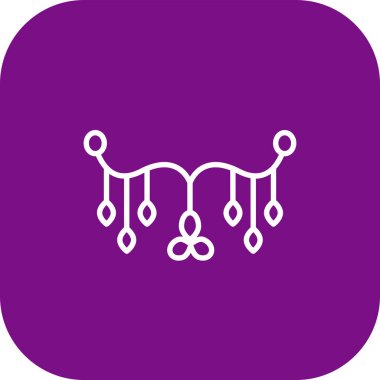 güzel ve mor çizgi dekoratif tasarım vektör çizimi