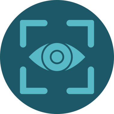 Göz. Web simgesi basit illüstrasyon