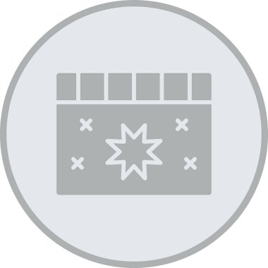 takvim tarihi simgesi ana hat biçiminde