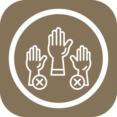 Bir simgesiz vektör illüstrasyonu