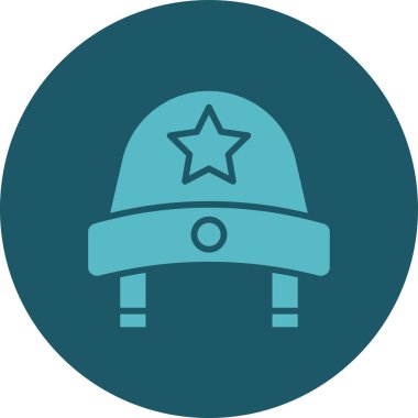 Polis rozeti simgesi. Vektör çizim