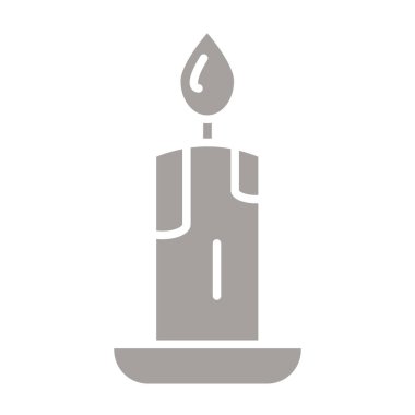 Mum ikonlu mum. çizgi tasarımı. vektör illüstrasyonu