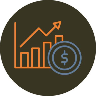 iş ve finans simgesi, vektör illüstrasyonu