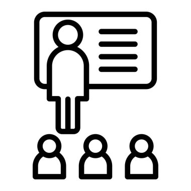 İnsan simgesinin vektör illüstrasyonu