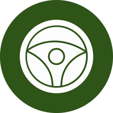 araba tekerleği dairesel vektör simgesi