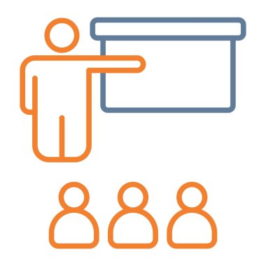 İnsanlar simgesi. Vektör çizim