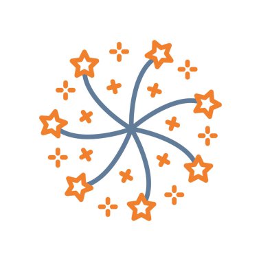 izole edilmiş noel yıldızı çizgisi tarzı tasarımı